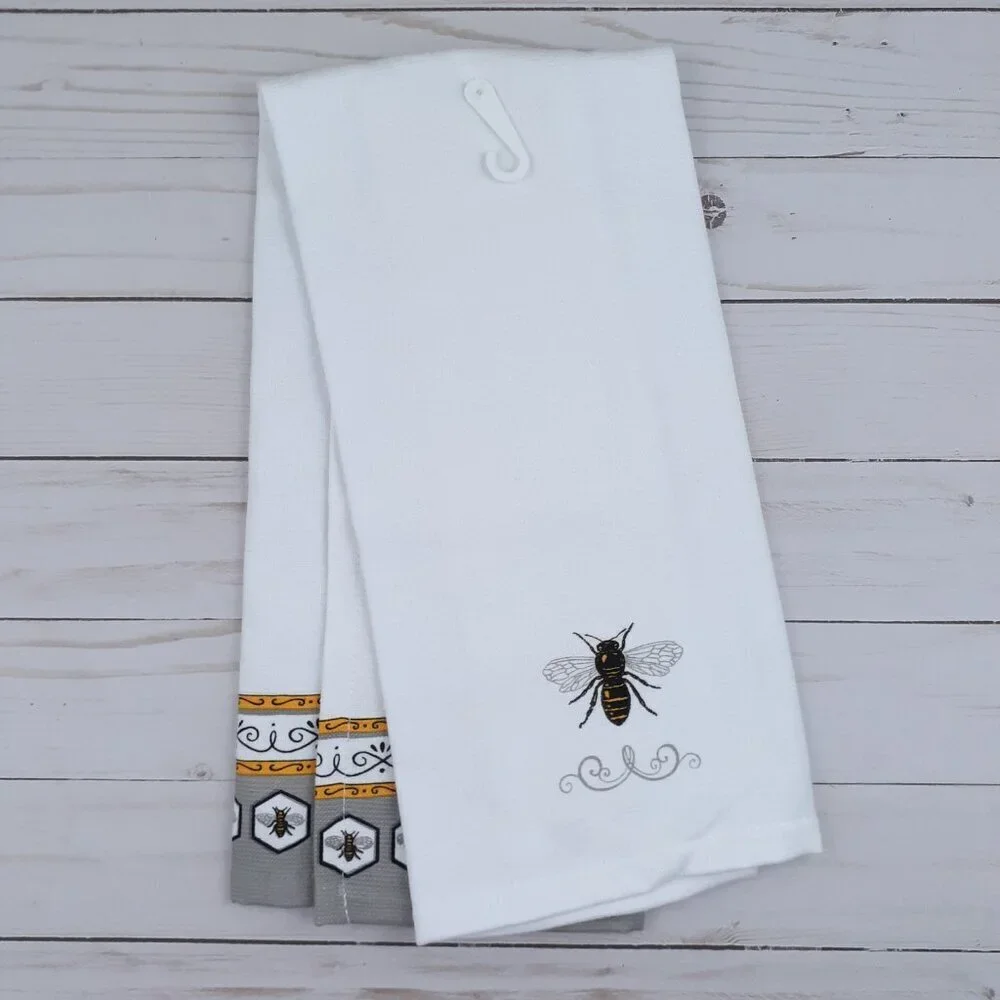Kitchen Towel Dual Purpose Bee Hive Bees Theres No Place Like Home